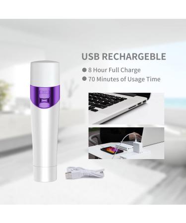 Veru ETERNITY 4 in 1 Women Hair Trimmer - USB Rechargeable Hair Remover for Body, Nose, Ear, Eyebrow, Face, Bikini Line - Cordless Electric Shaver for Home and Travel in Purple - Buy Online on GoSupps.com
