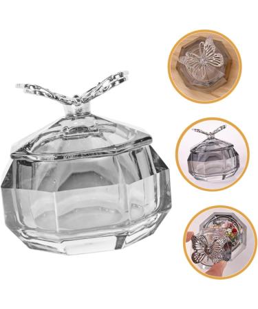 FRCOLOR Crystal Glass Manicure Cup Dappen Dish Zinc Alloy Nail Manicure Tools - Buy Online on GoSupps.com