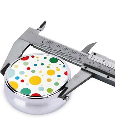 Buy Twister Polka Dots Printed Mini Round Pill Box - 3 Compartment Organizer for Travel Home & Office | Portable Medicine Case - Buy Online on GoSupps.com