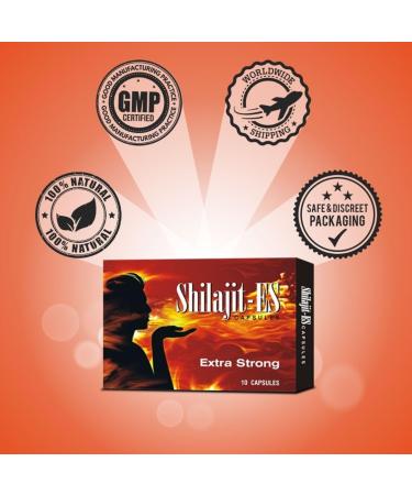 Buy Shilajit ES Extra Strong Capsules - 60 Capsules Pack of 10x6 | Premium Quality Shilajit Supplement for Energy & Wellness - International Shipping Available - Buy Online on GoSupps.com