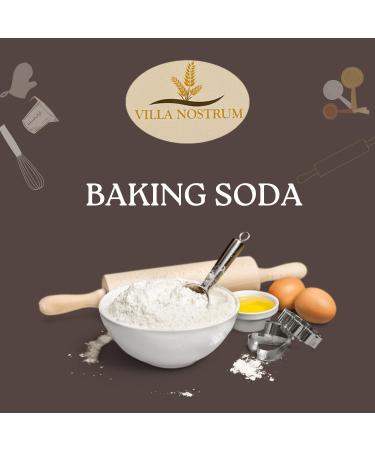 Baking Soda Sodium Bicarbonate 1kg by Villa Nostrum Pure Baking Soda for Baking Cleaning Bath Bombs  - Buy Online on GoSupps.com