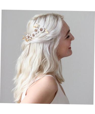 DOITOOL Floral Vintage Hair Rhinestone Hair Barrette Crystal Flower Hair Side Comb Bridal Hair Clip Hair Rhinestones Bridal Shower Headpiece Hair Pin Flowers Wedding Bride - Buy Online on GoSupps.com