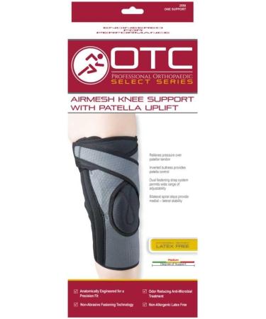 Buy OTC Patella Uplift Spiral Stays Knee Support - Airmesh Select Series Grey Medium - International Shipping Available - Buy Online on GoSupps.com