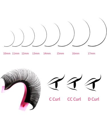 VEYES Cashmere Individual Lash Extensions 0.03-0.20 B/C/CC/D/J/M Curl 8-20mm Mixed & Single Length Volume Eyelashes Tray Matte Black Professional Supplies for Lash Techs(0.05 D 8-16mm) D-0.05 8-16mm - Buy Online on GoSupps.com