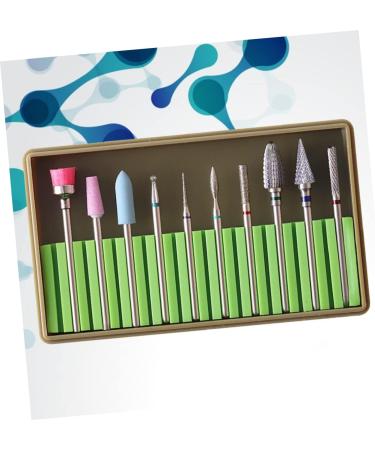 minkissy 2 Sets Nail Polish Tools Nail Art Tool Nail Supplies Kit Tungsten Carbide Nail Drill Electric Nail Filer Nail File Electric Nail Drill Bits Nail Drill Tool Grinding Head Remover 5x1cmx2pcs Greenx2pcs - Buy Online on GoSupps.com