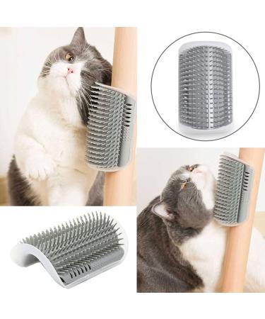 2PCS Cat Self Corner Groomer Wall Corner Massage Comb Cat Corner Groomer Brush for Long Short Hair Cats Hair Combing - Buy Online on GoSupps.com
