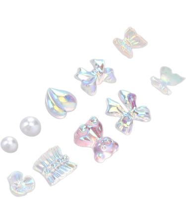 Nail Resin Decoration Bear Nail Art Decor Bear Cute Shiny Delicate Bow Bear Shaped for Nail Ornament Accessories for Home and Nail Salon Nails Bead Charm Gems for Manicure Craft Art - Buy Online on GoSupps.com