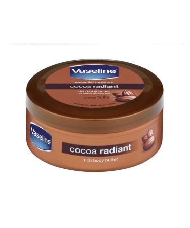 Vaseline Essential Moisture Cocoa Radiant Rich Body Butter 250ml Pack of 2 250 ml (Pack of 2)