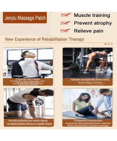 Jenylu EMS Abdominal Muscle Trainer & Neck Massage Device | Deep Tissue Electrostimulator for Neck Back Shoulders & Legs - 2 PCs - Buy Online on GoSupps.com