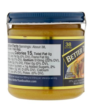 Better Than Bouillon Reduced Sodium Roasted Chicken Base - 8-Ounce Jar (Pack of 4), 38 Servings, Made with Seasoned Roasted Chicken - Buy Online on GoSupps.com