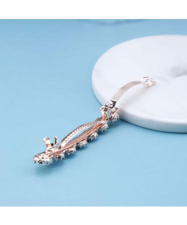 Cimenexe Bohemian Crystal Hair Barrette Rhinestone Hair Clip Gold Cz Hair Pins Clips Rhinestone Flower Headwear Bridal Decorative Hair Accessories for Women and Girls Gifts - Buy Online on GoSupps.com