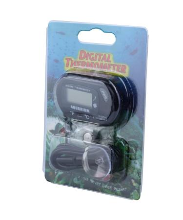 BestGle Digital LCD Aquarium Thermometer - High Accuracy Water Temperature Measurement for Fish & Reptiles | Suction Cup & Probe Included - Buy Online on GoSupps.com