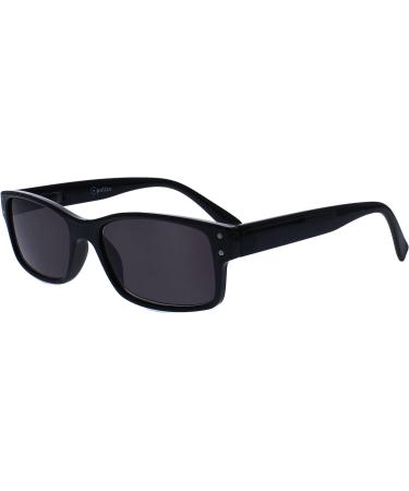 Men's Large Black Reading Glasses Twin Pack with Sun Readers - RS11-1 +2.00 - Spring Hinges - The Reading Glasses Company - Worldwide Shipping - Buy Online on GoSupps.com