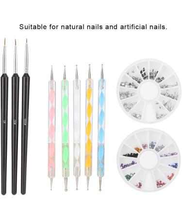 Nail Art Painting Brush Pen Tools Kit Line Drawing Painting Pen Rhinestone Polish Manicure Tools - Buy Online on GoSupps.com