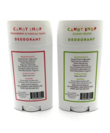 Candy Shop Native Deodorant Variety Bundle - Gummy Bears & Strawberry Vanilla (2.65 oz each) - Buy Online on GoSupps.com
