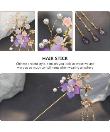 Beaupretty 1pc Hairpin Headdress Traditional Hair Stick Hair Stick Pin Handmad Flower Hair Stick Hair Making Accessories Retro Hair Chopsticks Japanese Hair Pin Vintage Hair Pin Alloy - Buy Online on GoSupps.com