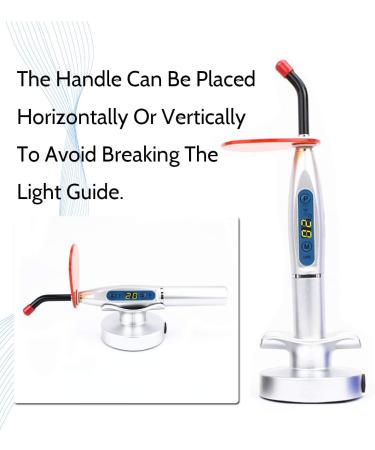 LED Wireless Teeth Whitening Light with Wavelength 420-480nm 3 Modes Adjustable Long Battery Standby Time Easy to Operate Chargable for Professional Cleaning Silver - Buy Online on GoSupps.com