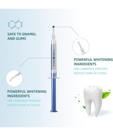 Teeth Whitening Gel Refills - 12 Treatments 35% Carbamide Peroxide | Remove Years of Stains | International Shipping Available - Buy Online on GoSupps.com