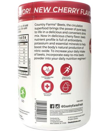 Country Farms Bountiful Beets Circulation Superfood Delicious Natural Flavor 10.6 Ounces Each (8) - Buy Online on GoSupps.com