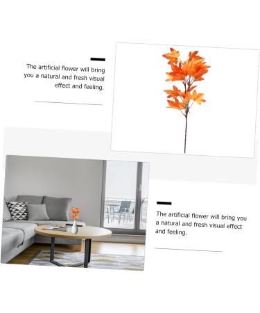 TOPBATHY 12 Pcs Artificial Maple Leaf Twig Cutting Decorations for Home Simulation Maple Branch Decor Thankgiving Leaves Spray Fake Twig Stem Flower Party Leaves Autumn Plastic Accessories - Buy Online on GoSupps.com