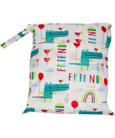 Egurs Wetbag Waterproof Reusable Diaper Bag | Crocodile Print Nappy Bag (30x36cm) - International Shipping Available - Buy Online on GoSupps.com