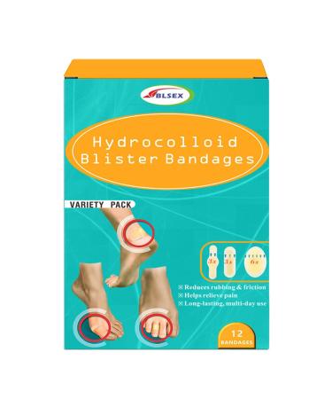 Hydrocolloid Bandages Blister Pads Hydrocolloid Acne Blister Prevention For Heels Waterproof Blister Tape Cushions For Feet Foot Dry Skin Remover (A One Size) One Size A