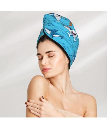 Undersea Whale Coral Velvet Dry Hair Cap | Quick-Dry Hair Towel Wrap for Men & Women | Perfect for Travel & Home - Buy Online on GoSupps.com