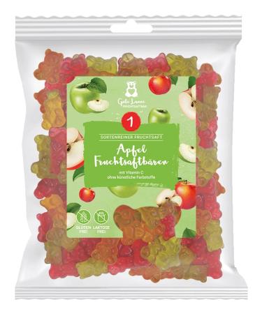 naschlabor naschlabor Good Mood Fruit Juice Bear | Apple | 20% Pure Fruit Juice | No Artificial Colors or Flavor Enhancers | Gluten Free and Lactose Free (500g)