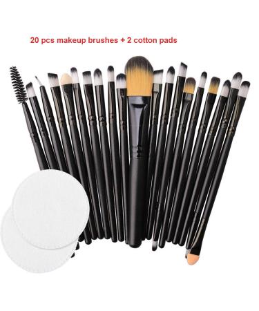 20 Piece Makeup Brush Set | Professional Eyeshadow Brushes for Flawless Application - International Shipping Available - Buy Online on GoSupps.com