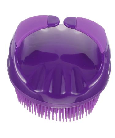 VILLCASE Silicone Bath Brush Kids Tools Body Massager Cleaning Tools Exfoliating Scrubber Body Cleaning Brush Bath Massage Brush Purple Toiletries Man Double Sided Abs Plus Silicone 9x8cm