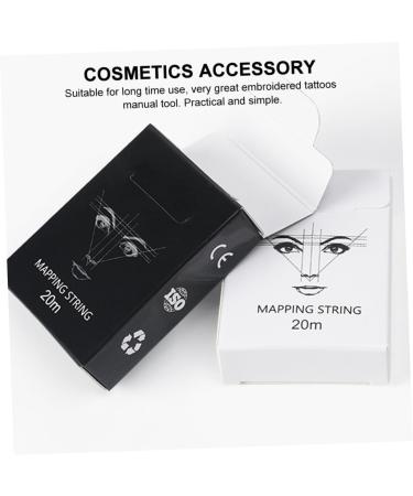 Housoutil 1box Salon Locating Drawing Ruler Mapping Ink Auxiliary Supplies Rulers Practical Makeup 6x4.5cm White - Buy Online on GoSupps.com