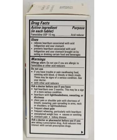 Camber Consumer Care Famotidine 10mg Tablets - 100 Count | Acid Relief Medicine - Buy Online on GoSupps.com