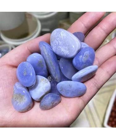 Natural Crystals and Stones 100g 10mm-20mm Natural Blue Lace Agate Tumbled Gemstones Crystal Gravel for Stone for Decoration kaixun - Buy Online on GoSupps.com