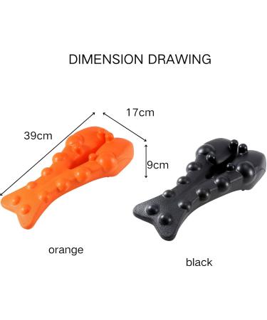 Jiazhouhb Acupressure Massager - Trigger Point & Back Extensor | Neck Relief | Black & Orange - Buy Online on GoSupps.com