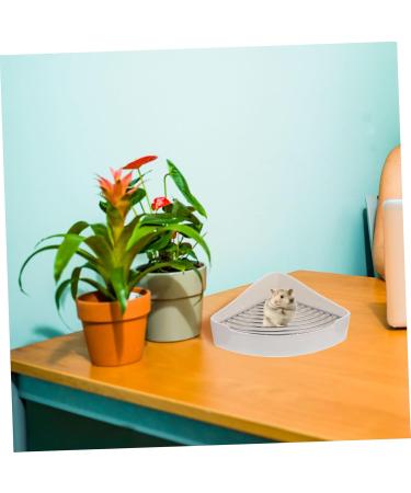 Yardwe Small Pet Ceramic Toilet -Fall Bunny Potty Indoor Pet Potty for Dogs Hamster Potty Ceramic Pet Toilet Hamster Litter Pan Hamster Toilet Bunny Litter Pan Cat Litter Boxes 24x18.5cm White - Buy Online on GoSupps.com