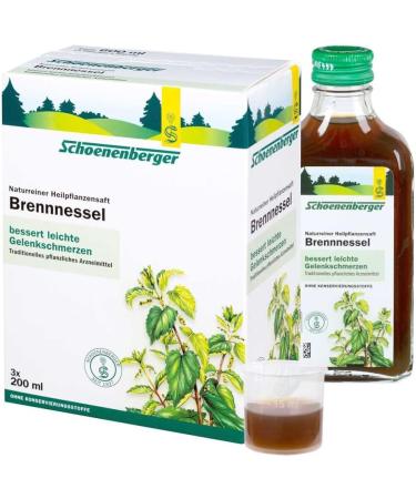 Nettle Juice Schoenenberger 3x200 ml - Premium Organic Herbal Tonic for Health & Wellness - Fast International Shipping - Buy Online on GoSupps.com