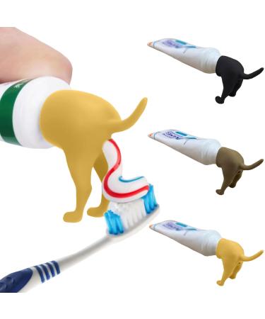 Btronsn 3 pieces toothpaste attachment creative toothpaste dispenser caps funny toothpaste lid for home toothpaste crushing toothpaste donor funny gift