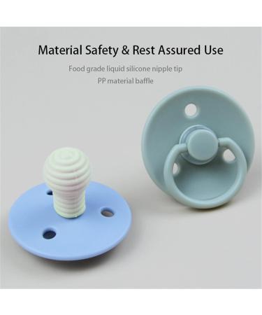 Colour Dummies 4 Pack - BPA Free Baby Pacifiers Round Nipple Soothers for 0-18 Months - Natural Rubber Latex - Buy Online on GoSupps.com