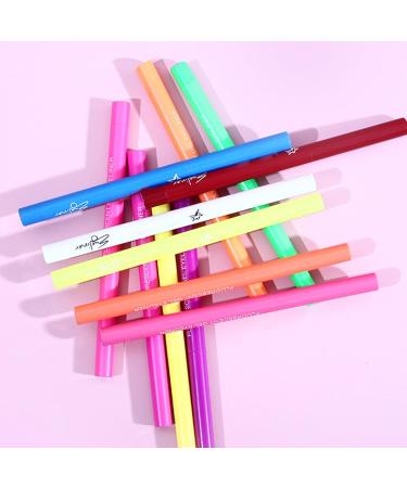 Color Liquid Eye Liner | UV Fluorescent Rainbow Eye Liner 12 Colors Quick-Drying Waterproof - Highly Pigmented Long-Lasting Eye Makeup Kit Festival Accessories for Parties - Buy Online on GoSupps.com