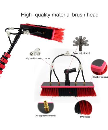 36FT/10.8m Water Fed Pole & Backpack/Window Cleaning Telescopic Brush/Extendable Window Washer conservatory roof cleaner water fed pole Photovoltaic Panel Cleaning 35cm Brush Head 12M/39FT - Buy Online on GoSupps.com