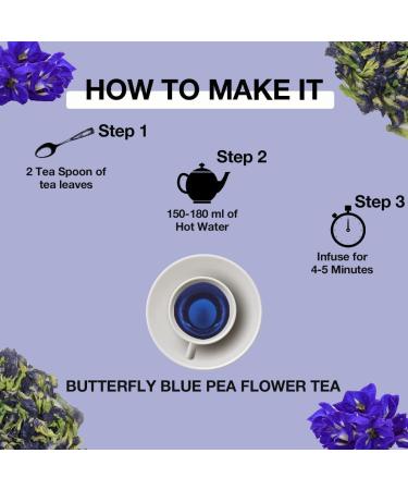 Kajal Blue blossom tea 50 g natural herbal tea for calming detox antioxidants healthy caffeinefree 1 x 50 grams 1x50 Gramm - Buy Online on GoSupps.com