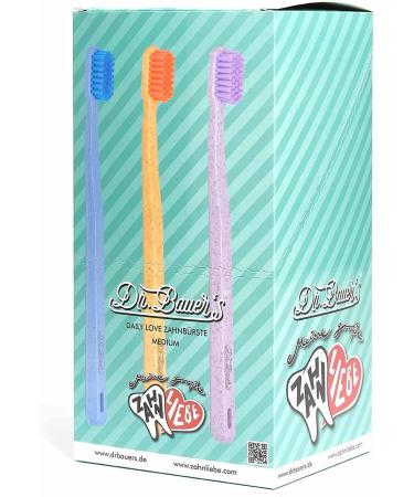 Dr. Bauers Daily Love Toothbrush Medium - Eco-Friendly Daily Care (1 Piece) - International Shipping - Buy Online on GoSupps.com