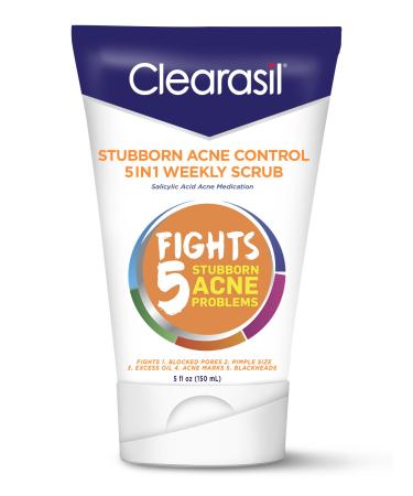 Clearasil Stubborn Acne Control 5in1 Weekly Scrub 5 oz. (Packaging may vary)