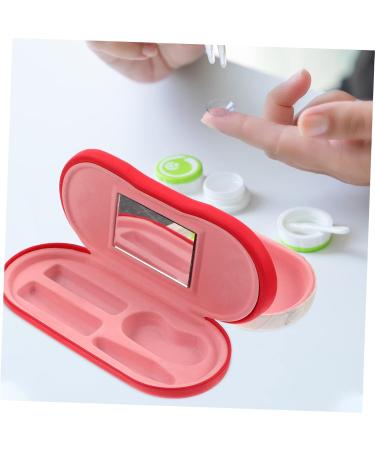 Homsfou Double-Layer Glasses Case Travel Storage Box for Sunglasses & Contacts | Durable Accessories for Sensitive Lenses | Perfect Travel Kit - Buy Online on GoSupps.com