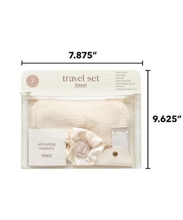 Pinch Provisions Travel Set  Travel Accessories for Long Journeys  Gift for Women  Contains Sleep Mask  Ear Plugs  Phone Stand  Cord Organizer  Silky Hair Scrunchie & More - Buy Online on GoSupps.com