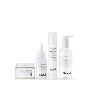Superfood Facial Cleanser Kale Yeah! - Vegan Green Tea Antioxidant Wash - Gentle Daily Face Cleanser & Makeup Remover for All Skin Types - Buy Online on GoSupps.com