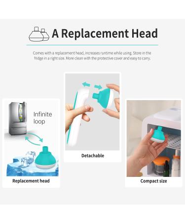 BAIMEI Stainless Steel Ice Roller for Eyes and Face - Reduce Puffiness, Redness, and Pain - Blue White - Buy Online on GoSupps.com