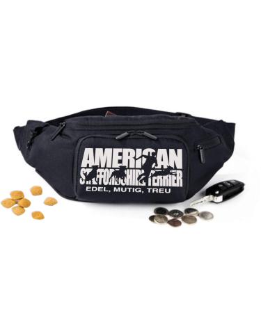 siviwonder American Staffordshire dog sport belt bag bum bag dog embroidery color embroidery white