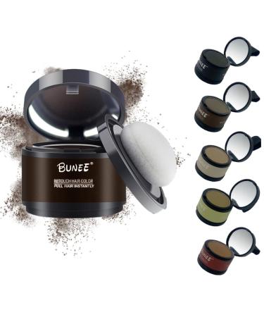 KARLOR Hair Root Powder Hairline Powder Hair Concealer Natural Hair Thickening Hair Make-Up Invisible Hair Thickening for Women and Men (Dark Brown)