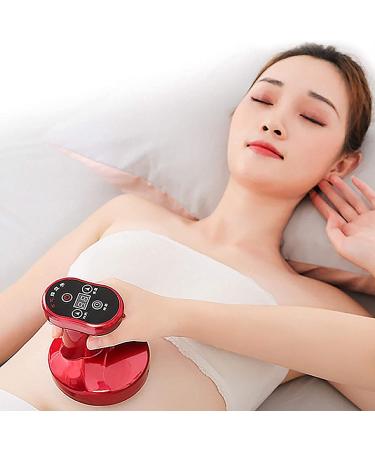 Rechargeable Electrical Cupping Therapy Device with GUA SHA & Warmth | Adjustable Handheld Massager for Weight Loss & Relaxation | Red - Buy Online on GoSupps.com